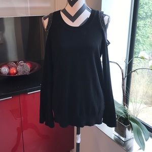 MK Cold Shoulder Sweater